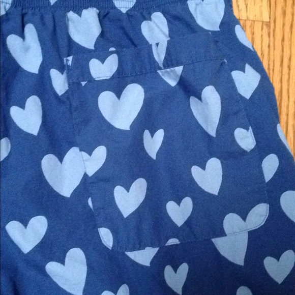 Gap Men's Unisex Blue Heart Pajama Pants - Picture 5 of 9